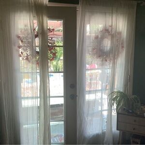 Elegant Sheer White Curtains